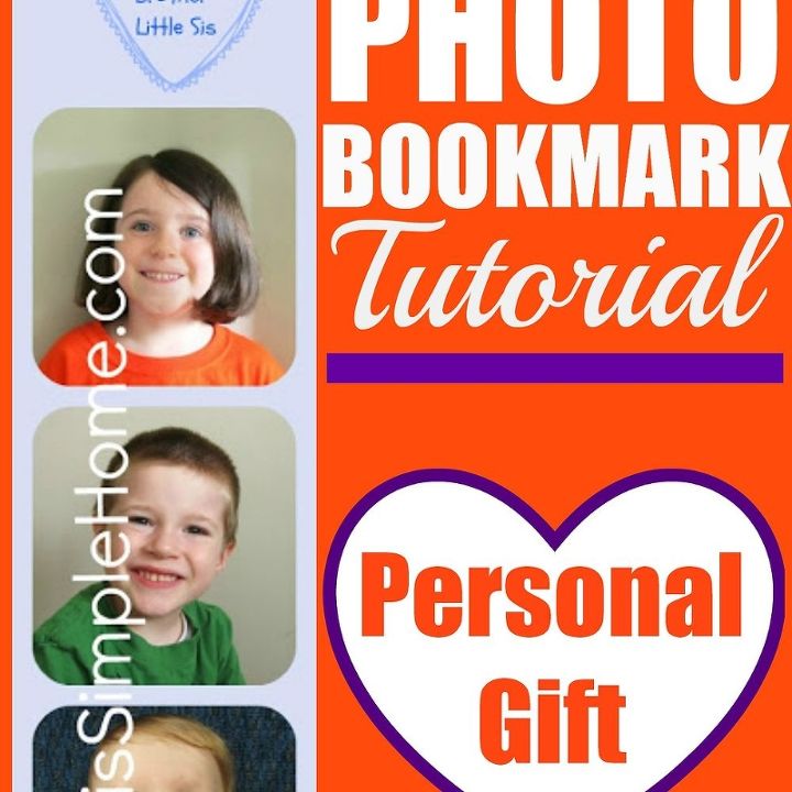 photo bookmark tutorial for mother s day and father s day, crafts