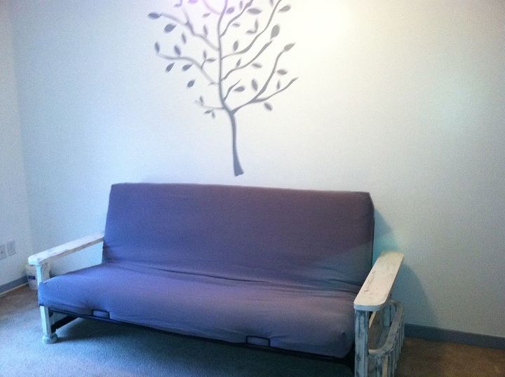 futon bookcase makeover, home decor, painted furniture, After