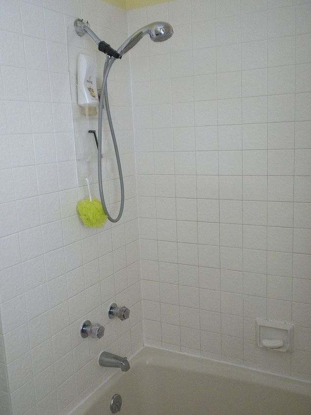 one thing leads to ten more in home improvement, bathroom ideas, home maintenance repairs, how to, plumbing, Changing a two handled faucet to a single central handle means creating an access panel behind and a conversion panel in the tub