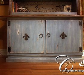 trash to treasure hutch transformation, painted furniture, Double door cabinet