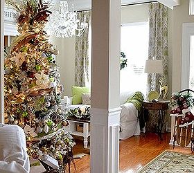 our 2013 christmas sitting room, christmas decorations, seasonal holiday decor, We also moved our tree from the back corner to right beside the side entrance so we can enjoy it from the kitchen great and breakfast rooms too