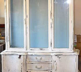 chalk painted furniture, chalk paint, painted furniture, Full view of china cabinet