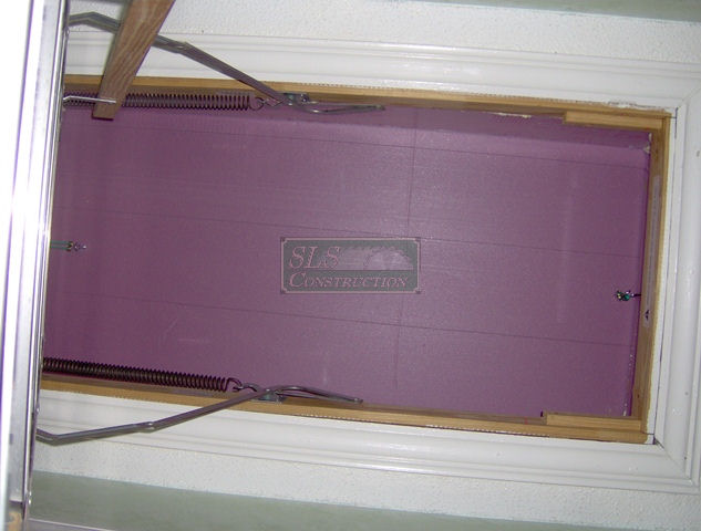 a diy attic hatch option, Finished look from the inside
