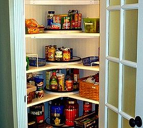 a corner pantry made from scratch
