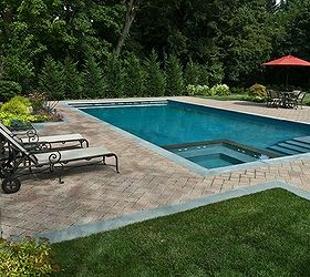 spill over spa built inside the pool provides perfect solution, outdoor living, pool designs, spas, Inside Pool Spill Over Spa
