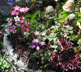 3 beautiful birdbath planters, My birdbath planter in my own garden See more here