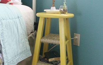 Side Table Repurposed From Barstool