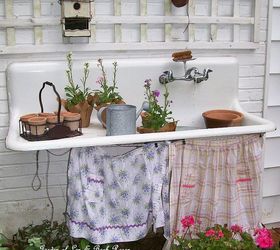 Creating a fountain from an old kitchen sink! Hometalk