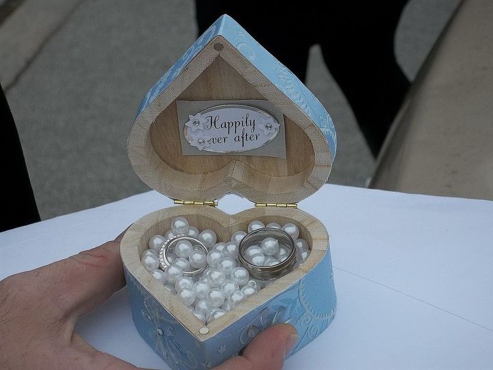 my crafts, christmas decorations, crafts, seasonal holiday decor, a box I made for our wedding bands