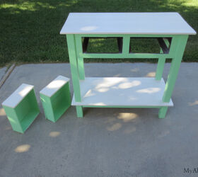 entry table makeover, painted furniture