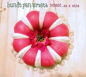 bundt pan candy cane wreath, christmas decorations, crafts, repurposing upcycling, seasonal holiday decor, wreaths, Painted red on a white bundt pan