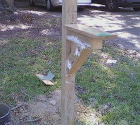 build a new mailbox post, curb appeal, diy, woodworking projects, Before painting