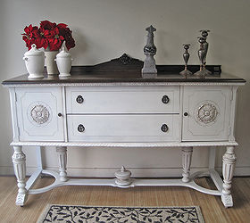q antique sideboard before and after what would you choose, painted furniture, The After Photo