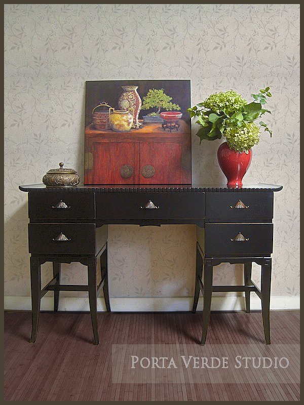 the pagoda desk makeover and other looks what s your preference, home decor, painted furniture