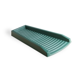 gutter runoff splashblock or downspout connector, curb appeal, less profile but approx 23 long