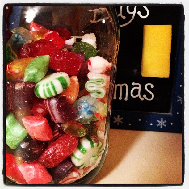 christmas at our house, christmas decorations, seasonal holiday decor, Old fashioned hard candy Yummy