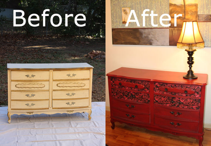 How To Decoupage Dresser Drawer Fronts Hometalk