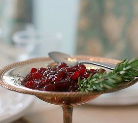 simple thanksgiving table, seasonal holiday d cor, thanksgiving decorations, Old silver adds some sparkle to the table Sprigs of fresh rosemary bring a natural element