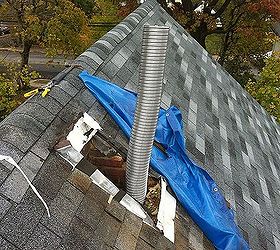 chimney repairs, home maintenance repairs, roofing, Through the roof