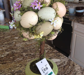 Before/After Easter Egg Topiary