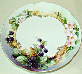 decorating with vintage the ultimate repurpose, home decor, painted furniture, Handpainted plate