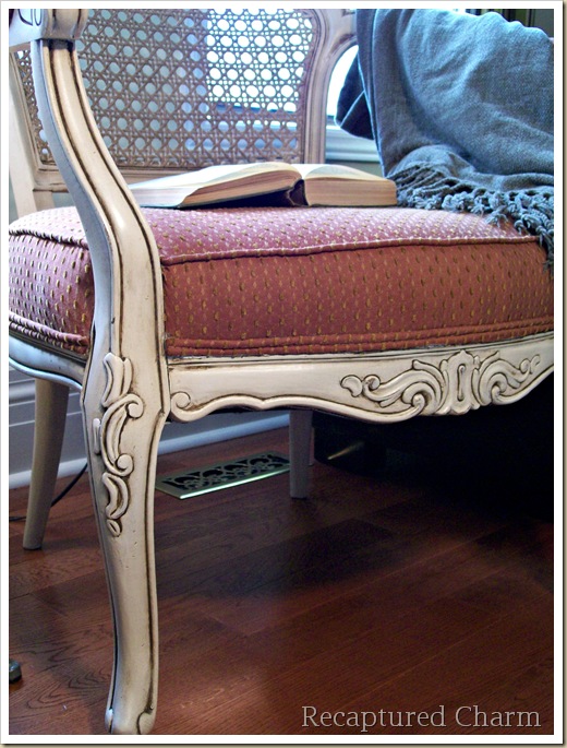 how to paint cane back chairs, painted furniture, The brown glaze really brings out the detail that was missed in their original finish