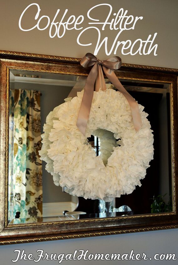 top projects of 2012, crafts, wreaths, Coffee filter wreath