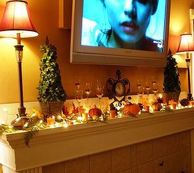 fall table and mantel decor, seasonal holiday decor