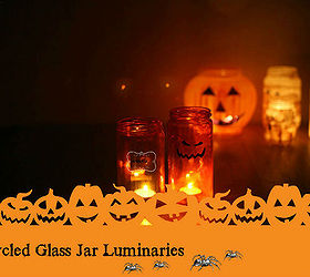 make reusable luminaries with glass jars, crafts, seasonal holiday decor