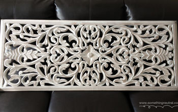 White Carved Wood - Wall Panel