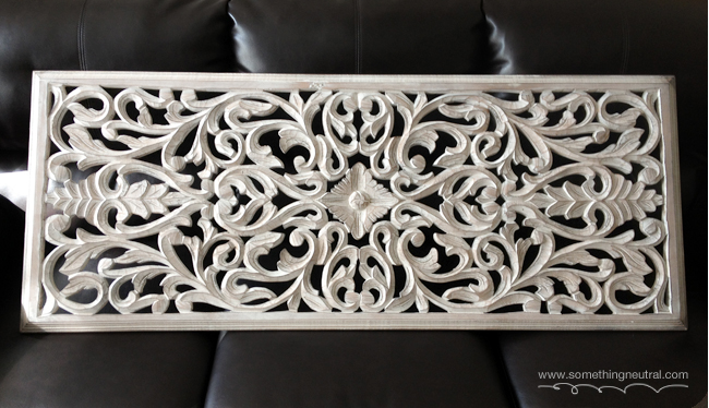 white carved wood wall panel, home decor, repurposing upcycling