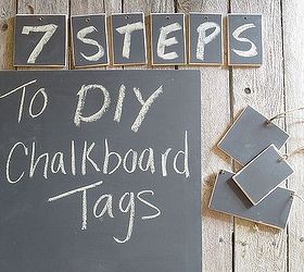 7 steps to diy chalkboard tags, chalkboard paint, crafts, There are 7 stages or steps involved in this process