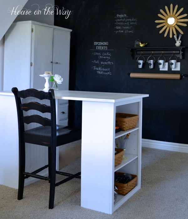 how to make a craft table, My craft table is the perfect size and has a great amount of storage area