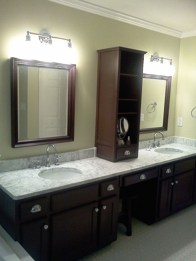 master bathroom makeover at griffith s residence, bathroom ideas, flooring, home decor, tiling