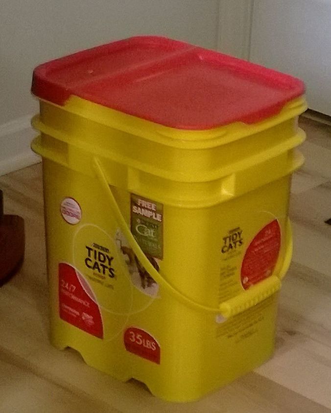 A New Life For An Old Cat Litter Container Hometalk