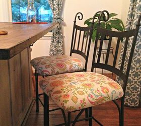 easy update for bar stools, painted furniture, shabby chic, After