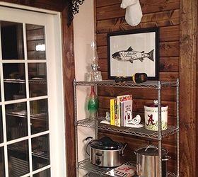 old garage cabinet redo for less than 30, kitchen cabinets, painted furniture, rustic furniture