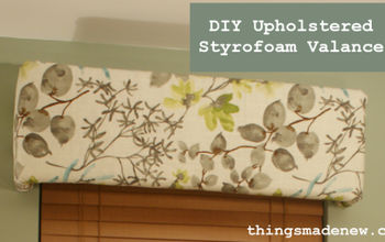 DIY Upholstered Styrofoam Valances