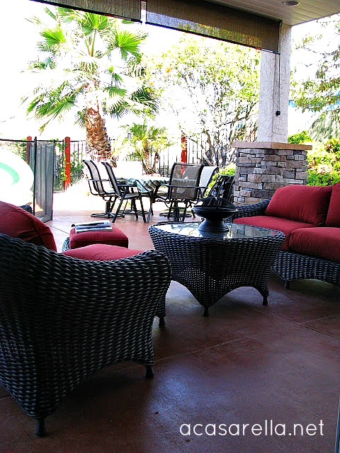 master balcony remodel, decks, home improvement, outdoor furniture, outdoor living, patio, pool designs, Eventually we added new furniture