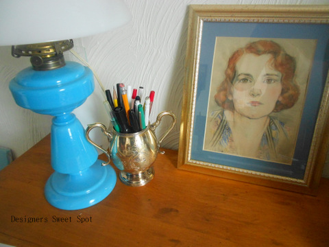 what s the difference between cottage and country decorating, home decor, The woman in the pastel drawing is my grandmother