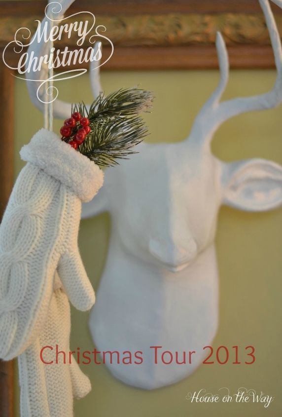 christmas home tour 2013, seasonal holiday d cor, My reindeer holds some classic mittens that are perfect for a snowy day