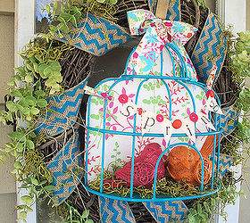 Spring Birdcage Wreath - Redid, Redone & Redid Again!