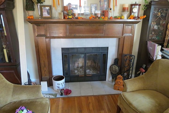 fireplace redo, fireplaces mantels, home decor, This is the before