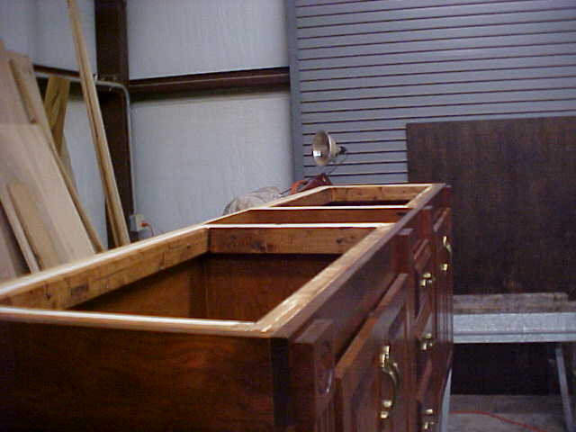 cherry bath cabinet for double sink, kitchen cabinets, painting, woodworking projects