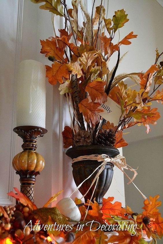 our 2013 fall mantel, seasonal holiday d cor, wreaths