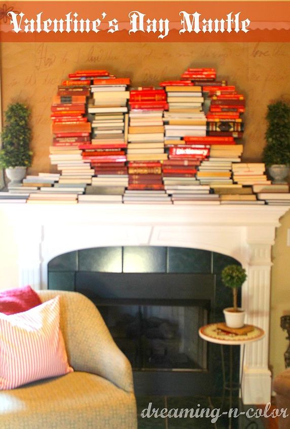 designing a different valentine s mantel, seasonal holiday d cor, valentines day ideas, Add a few extras and a balancing act and you have something creative to look at