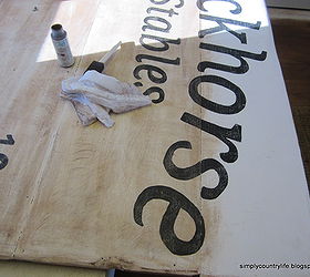 making a vintage style horse boarding sign from scrap boards, crafts, diy, repurposing upcycling, woodworking projects, antiquing and distressing