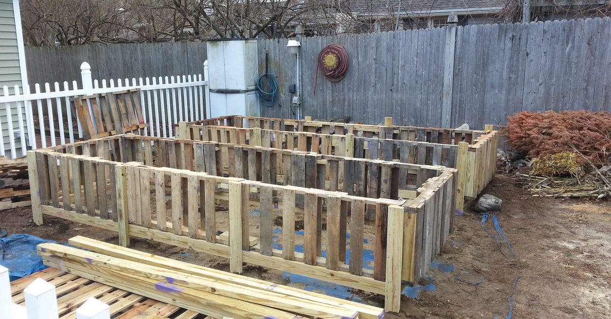 Raised Bed Gardens From Pallets Hometalk, Making Raised Garden Beds Out Of Pallets