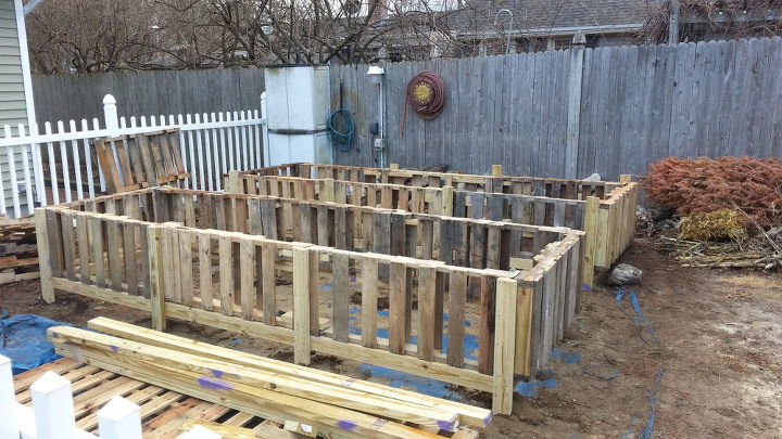 raised bed gardens from pallets
