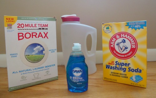 easy homemade laundry soap made with dawn, cleaning tips, You ll need washing soda borax and Dawn You only need a little bit of each and your gallon of laundry soap will end up costing less than 1 00